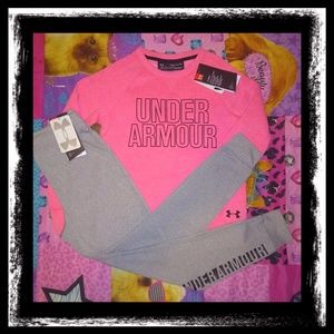 NEW~ YOUTH GIRL'S SMALL UNDER ARMOUR OUTFIT